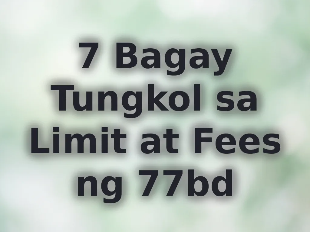 Transaction limits guide